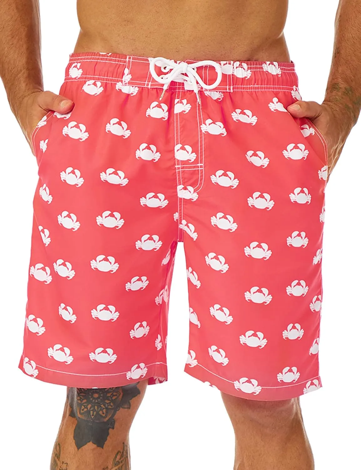 KAILUA SURF Mens Swim Trunks Long, Quick Dry Boardshorts, 9 Inches Inseam Bathing Suits with Mesh Lining