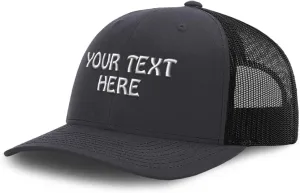 Mesh Trucker Hat Baseball Cap Custom Personalized Text Dad Hats for Men & Women