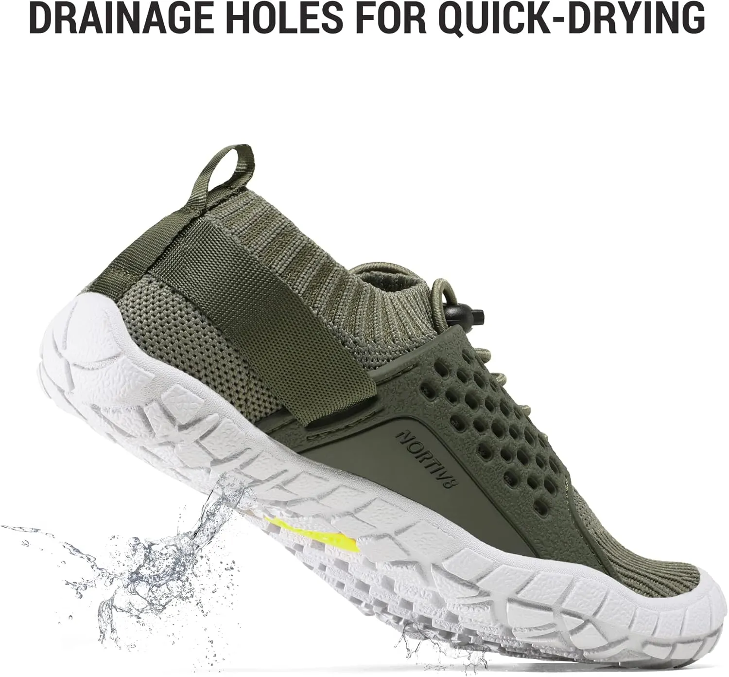 NORTIV 8 Kids Water Shoes, Lightweight Quick Dry Barefoot Athletic Aqua Sports Shoes for Boys & Girls, Outdoor, Summer