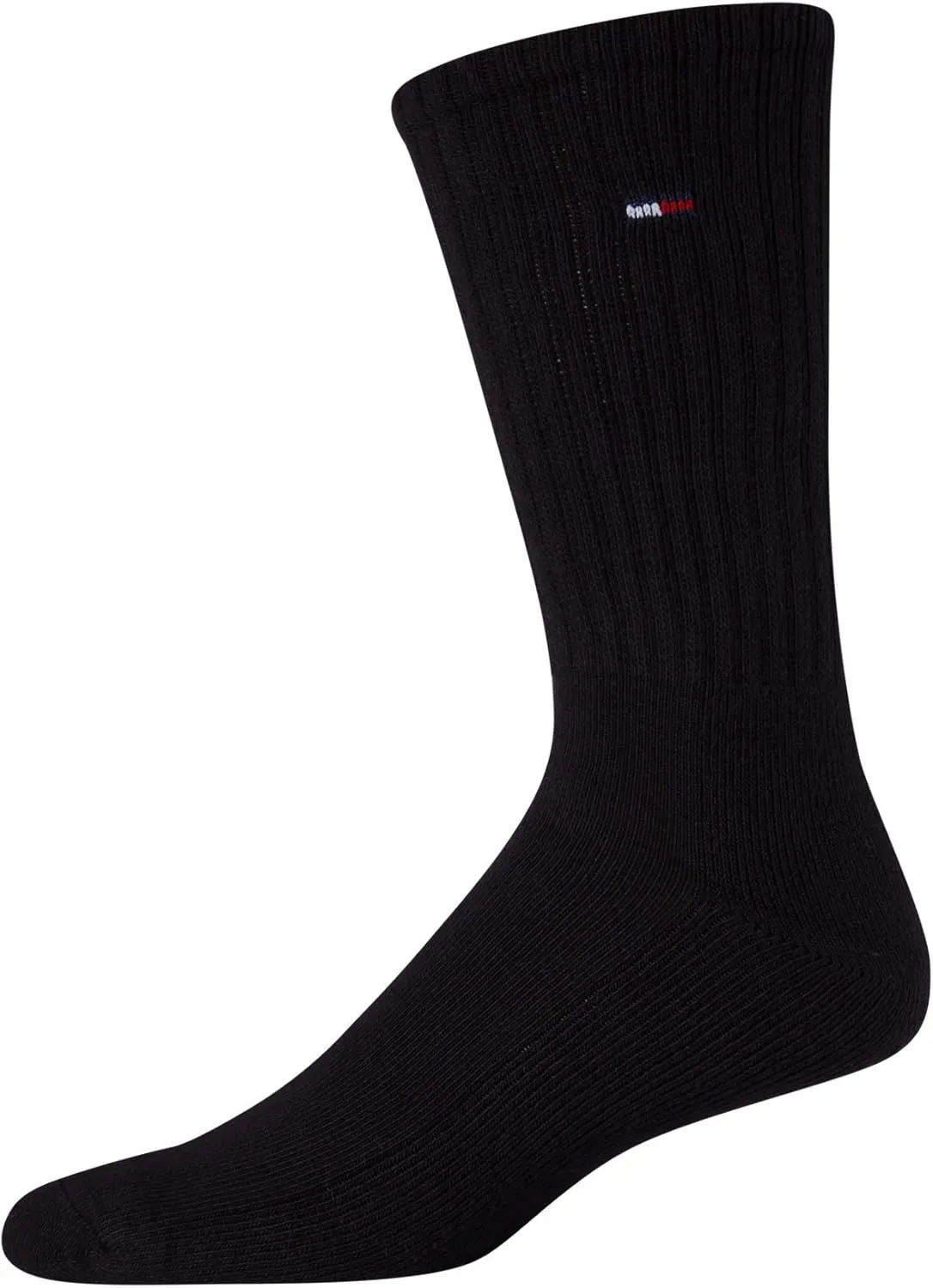 Tommy Hilfiger Men's Crew Socks - 6 Pack Performance Comfort Cushioned Athletic Socks - Breathable Crew Socks for Men (7-12)